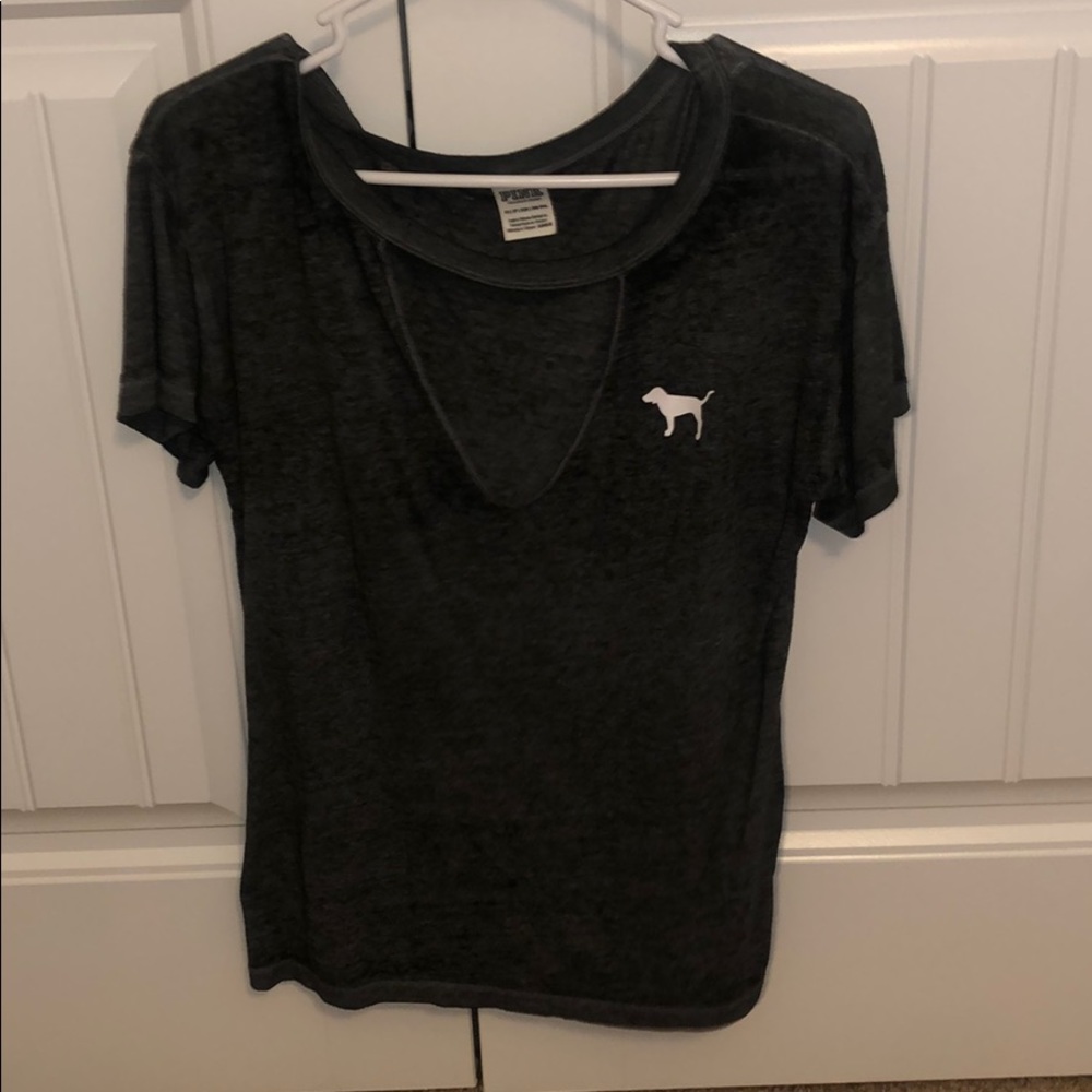 Gray Victoria’s Secret T-shirt